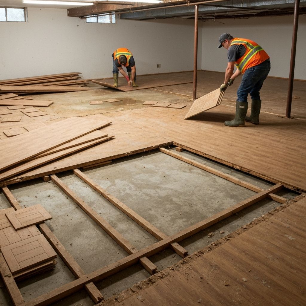 Water extraction equipment removing flood water in Bloomington, MN