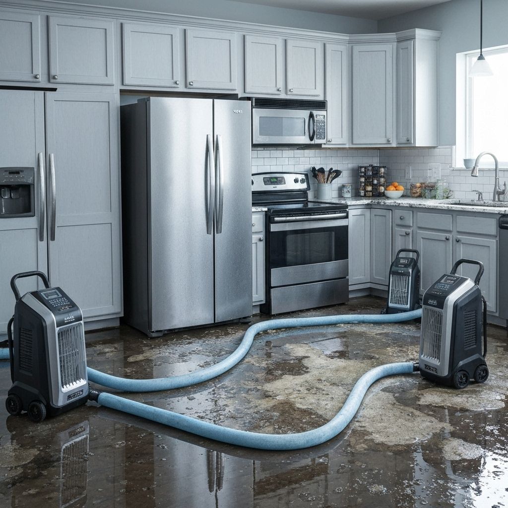 Water extraction equipment removing flood water in Bloomington, MN