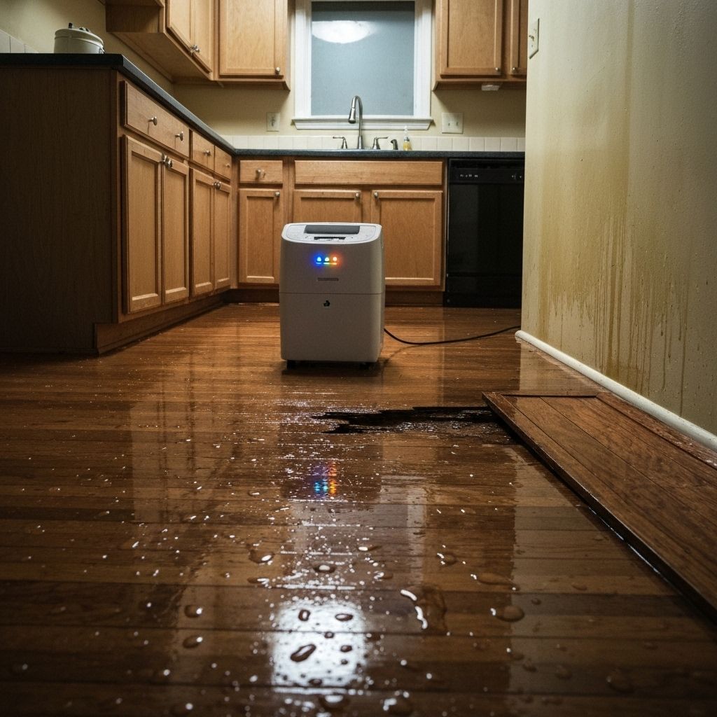 Water extraction equipment removing flood water in Bloomington, MN